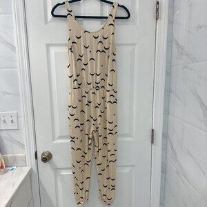 Fighting Eel/ Ava Sky Cream Illume Crescent Moon and Stars Jumpsuit